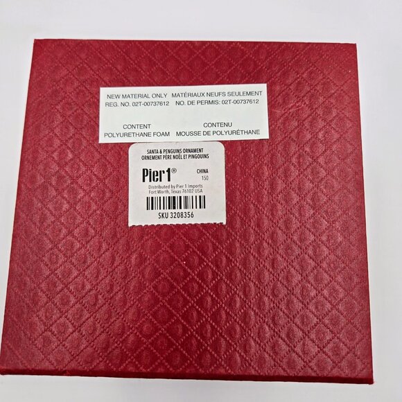 Pier 1 Li Bien Santa And Penguins Christmas Ornament Decoration 2017 With Box - Picture 10 of 10